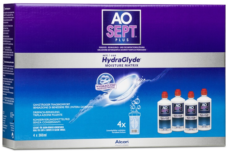 AOSEPT HydraGlyde Systempack 4x360 ml